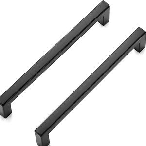 New 20 Pack Solid 5 Inch Center to Center Slim Square Bar Drawer/Cabinet Handles